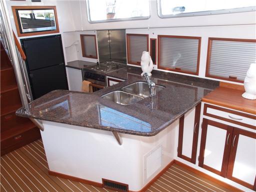 Galley looking aft & Quartermaster's Desk